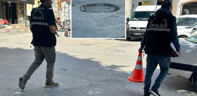 Firma kıyafeti giyip iş makinesiyle yer altındaki 1 milyon TL’lik kabloları çaldılar
