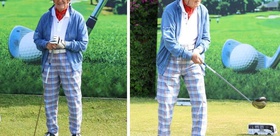 96 yaşındaki Rahmi Koç’un golf kombini dikkat çekti