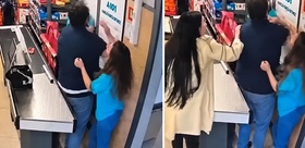 Kadın kasiyeri köşeye sıkıştırıp dehşeti yaşattı