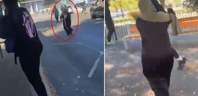Protestoya katılan gence annesinden meydan dayağı