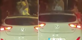 Böyle eğlence olmaz olsun İki genç kızın yaptıklarına bakın