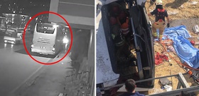 11 kişinin öldüğü kazada 2 şoför gözaltına alındı Otobüsün son görüntüleri kamerada