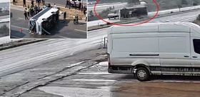 17 yaralının olduğu kaza kamerada Vali dayanamadı tek cümle söyledi
