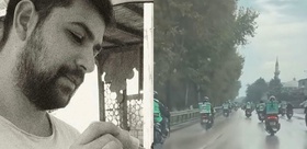 Motokurye Mehmet Açık hayatını kaybetti: Cenaze aracına onlarca kurye motosikletleriyle eşlik etti