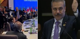 Azerbaycan’da tarihi protesto Herzog kürsüye çıktı, Fidan dahil tüm salon çıktı