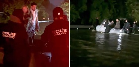 Selde mahsur kalmışlardı Murat Boz ve Demet Özdemir’in kurtarılma anı kamerada