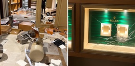 Görüntü Fransa’dan Rolex ve Louis Vuitton mağazaları yağmalandı