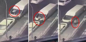 Ayrılığı kabullenemedi, eski sevgilisinin aracını bu hale getirdi Saldırı anları kamerada