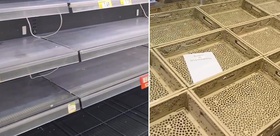 İtalya’da protestolar büyüyor, market rafları da boşaldı