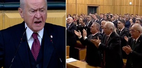Bahçeli’den salonu ayağa kaldıran sözler Partililer ayakta alkışladı