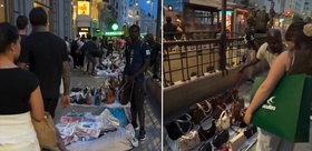 Dünyaca ünlü mağazaları yağmaladılar, şimdi sokaklarda satıyorlar