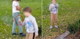 Düzce’de pes dedirten görüntü Bir de el hareketi çekti