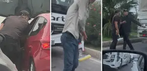 Trafikte zorla camları sildikten sonra kapıları açıp para istiyorlar