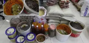 Zabıtaya 'Seni vururum' diyen esnafın marketinden çıkanlar mide bulandırdı