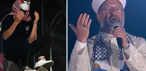 Diyanet İşleri Başkanı Ali Erbaş 'Gazze'ye Umut Ol' yürüyüşünde dua etti