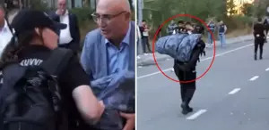 CHP’li Mahmut Tanal, kadın polisin halini görünce dayanamadı