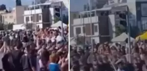 Güney Kıbrıs Rum Yönetimi’nden büyük provokasyon Komandoların attığı slogan olay