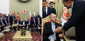 Resepsiyondaki fotoğraf karesine ilişkin bir açıklama da Fatih Erbakan’dan geldi