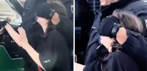 Avrupa’da özgürlük bu kadar Küçücük çocuk gözleri kapatılarak gözaltına alındı