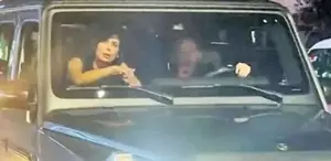 Kucak kucağa oturdular Sergen Yalçın bir araba dolusu kadınla gecelerde