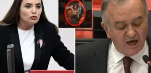 MHP’li vekilin sözlerine kızan Türkeş’in kızı, salonu terk etti