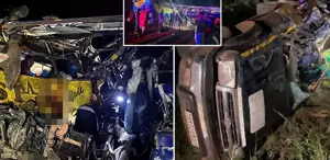 Katliam gibi trafik kazası En az 63 kişi hayatını kaybetti, onlarca yaralı var