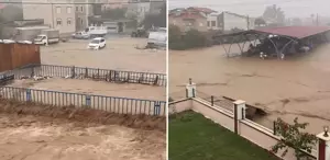 Bir ilimiz sele teslim Yollar göle döndü, vatandaşlar önlem almayan belediyeye tepkili