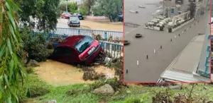 Felaketi en iyi anlatan görüntü Denizle kara birleşti