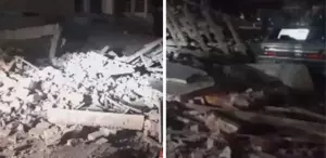 Balıkesir’den korkutan görüntüler Yıkılan bina var