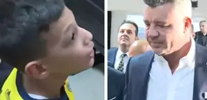 Fener taraftarının sesi olan minik Sadettin Saran sitemine kayıtsız kalamadı