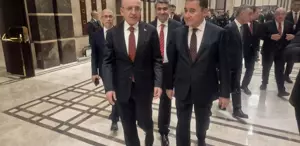 Ali Babacan ve Mehmet Şimşek, 29 Ekim resepsiyonunda yan yana