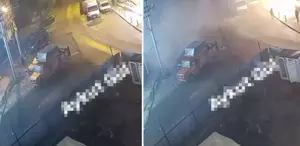 Gebze’de 7 katlı binanın çökme anı güvenlik kamerasında