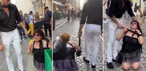 Beyoğlu’nda tasmalı rezalet 2 şüpheli de tutuklandı