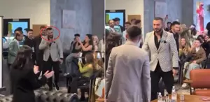 Şaşırtan görüntü İzdivaç yarışmacısı Erol Yıldırım üniversite söyleşisinde