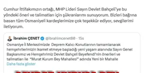 Bahçeli talimat verdi AK Partili bakanın adı mahalleye veriliyor