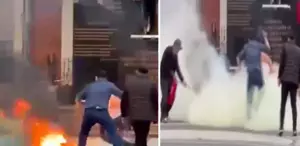 Zonguldak’ta psikolojik sorunları olduğu iddia edilen şahıs kaymakamlık önünde kendini yaktı