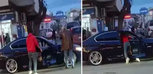 Eşiyle ilişkisi olduğunu iddia ettiği kişiyi defalarca bıçakladı o anlar kamerada