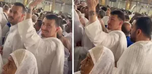 Mert Hakan Yandaş’ı umre ziyaretinde gören bir kişi yaptığıyla pes dedirtti