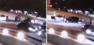 Trafikteki kavgayı ayırmak istedi, pişman oldu O anlar kameralarda