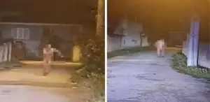 Düzce bu görüntüleri konuşuyor Dilenci çırılçıplak soyunup kaçtı