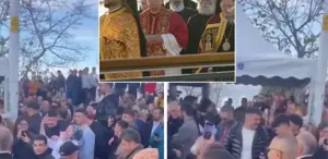 Papanın gittiği şehir karıştı Kalabalıktan tek bir slogan yükseldi