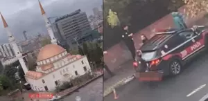 Camiden uygunsuz sesler yükseldi, polis soluğu bölgede aldı