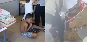 Otizmli öğrenciler iple bağlandı, MEB hemen harekete geçti