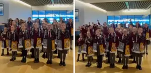 Manchester City’i destekleyen İngiliz çocuklar, Galatasaray marşı söyledi