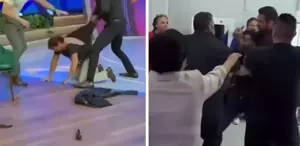 Eski WWE şampiyonu, canlı yayında konukları ve yayın ekibini dövdü