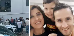 Eşi ve oğlunu öldürüp intihara kalkışan sanık, kanla ’’Beni affedin’’ yazmış