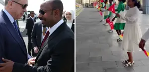 Erdoğan Etiyopya’da Karşılama dansı da çalan müzik de dikkat çekici