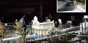 Erzurum’da mezarlıkta poşete sarılı cenin bulundu