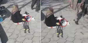 Dilencinin önündeki gören küçük dilini yuttu: Vergi mükellefidir yani