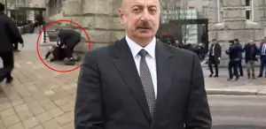 Yer: ABD Aliyev’e yönelik protesto sırasında arbede çıktı